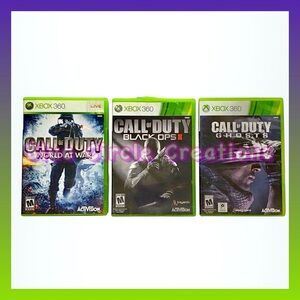 XBox 360 Call of Duty 3 Piece Video Games Bundle